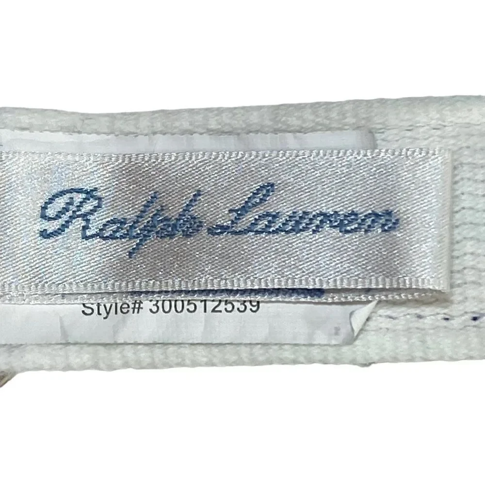 Ralph Lauren Baby Boys Embroidered Belt | 9 Months | Blue | Nautical | D Ring